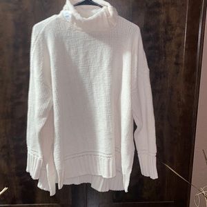 White turtle neck